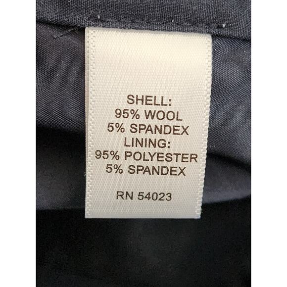 Banana Republic Martin Fit Stretch Wool Trouser Pants Size 6 Blue Office Career - Picture 6 of 13